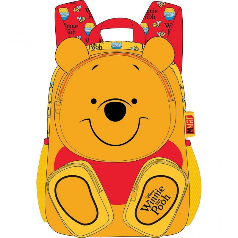 Σχολική Τσάντα Πλάτης Νηπιαγωγείου Winnie The Pooh Pocket Must Team 