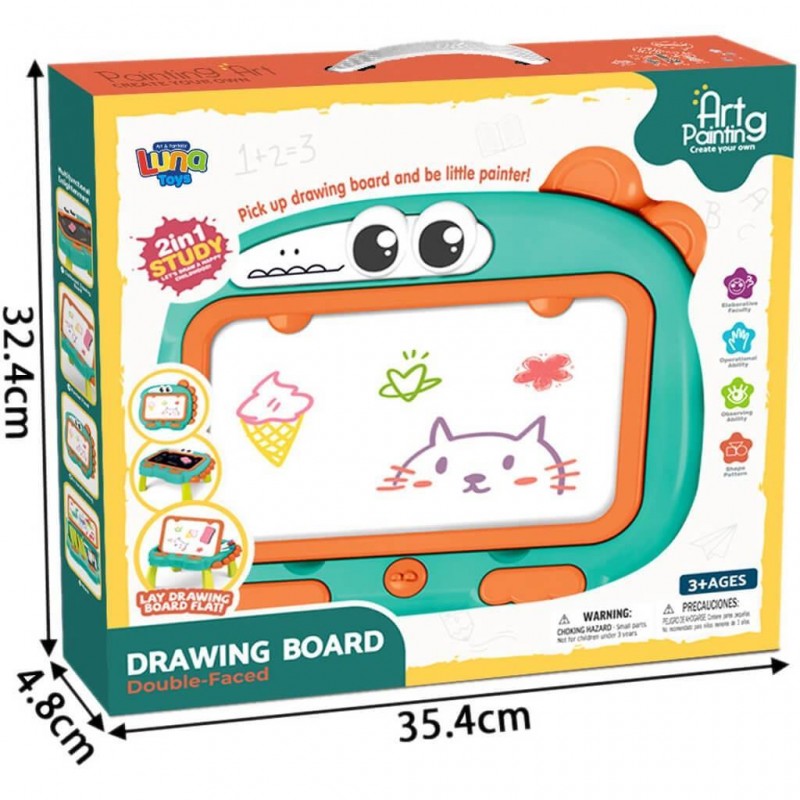 Πίνακας Μαγικός Επιδαπέδιος Πράσινος 35.5x8.5x32.5Εκ Luna