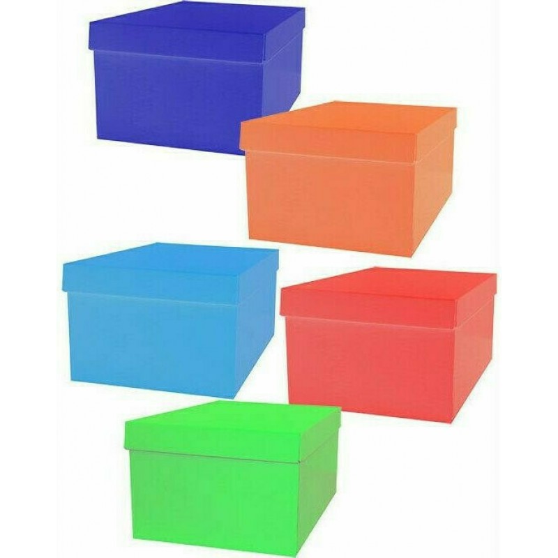 Κουτί Αποθήκευσης Χαρτόνι Σε 6 Χρώματα 33x24x18Εκ The Littlies