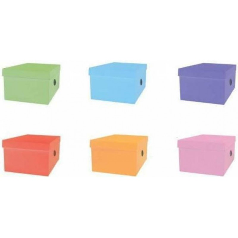 Κουτί Αποθήκευσης Χαρτόνι Σε 6 Χρώματα 33x24x18Εκ The Littlies