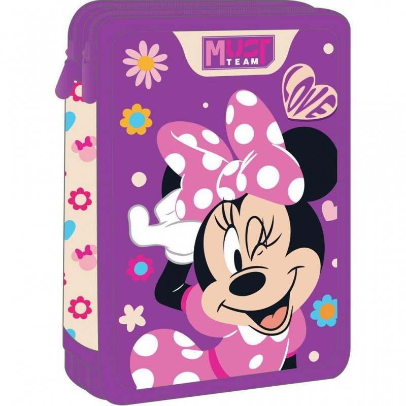 Κασετίνα Διπλή Γεμάτη Minnie Love 15x5x21Εκ Team Must   