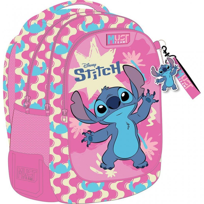Σχολική Τσάντα Πλάτης Δημοτικού Ροζ Stitch Must 