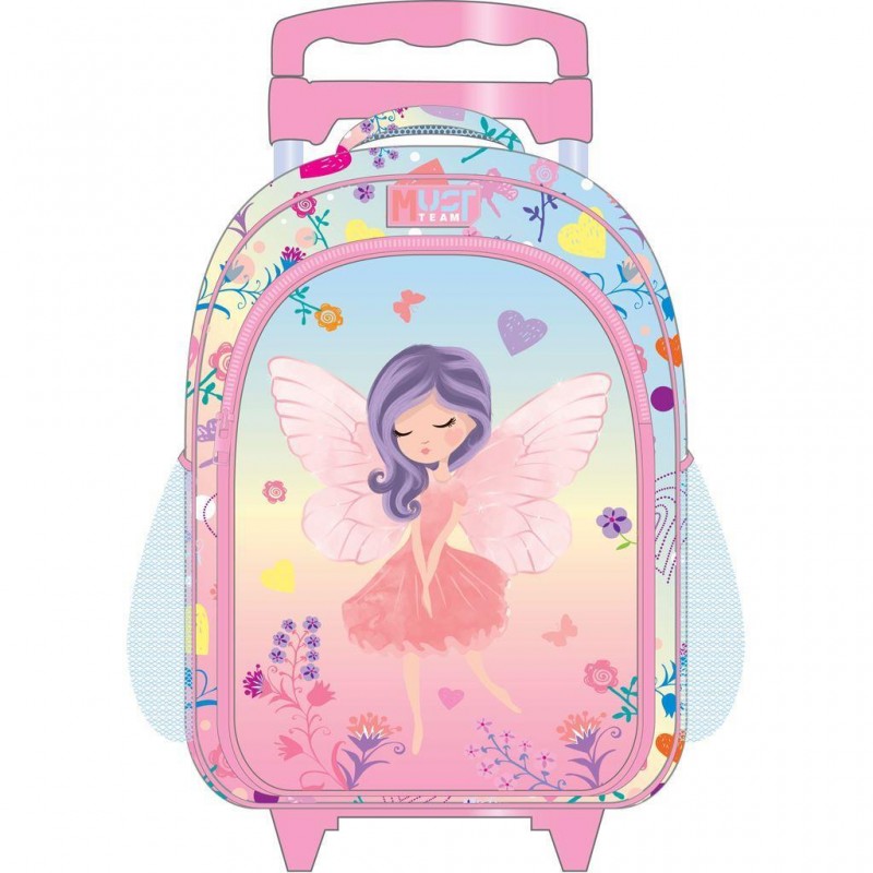 Σχολική Τσάντα Τρόλεϊ Δημοτικού Fairy Wings Πολύχρωμη Must Team 