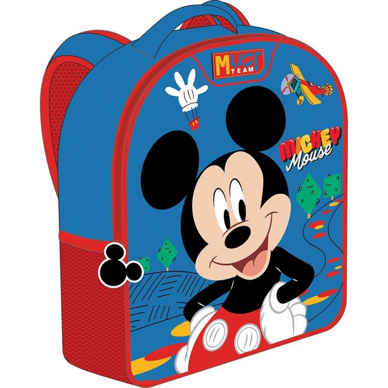 Σχολική Τσάντα Πλάτης Νηπιαγωγείου 3D Eva Mickey 26x10x32Εκ Must Team