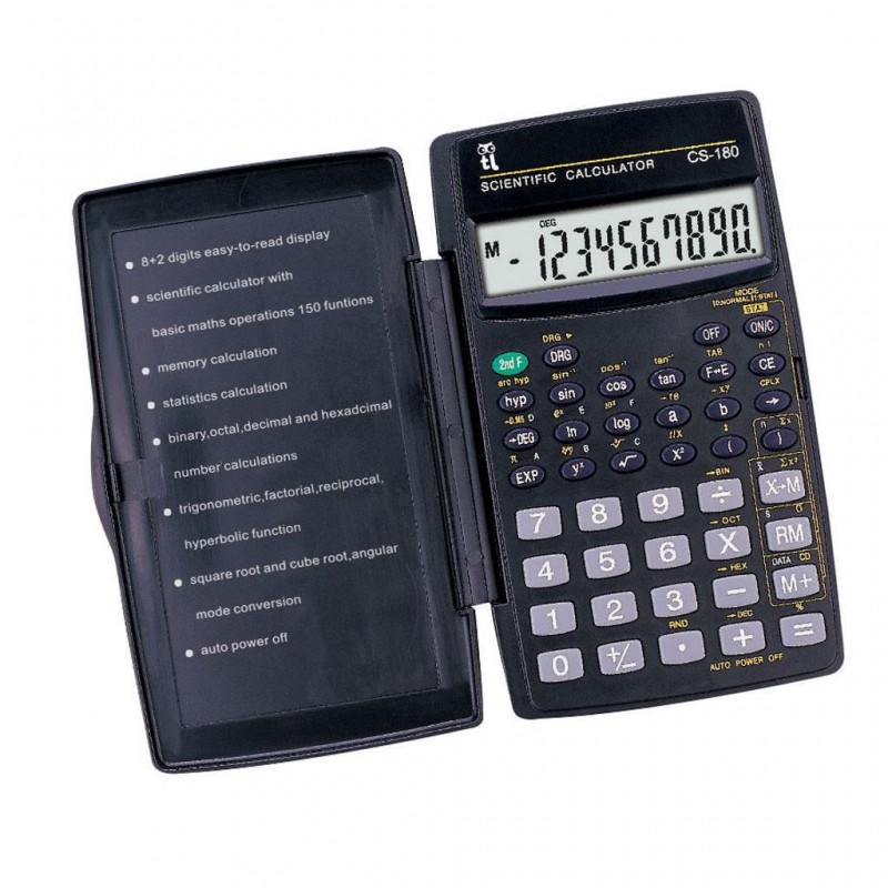 Κομπιουτεράκι 10Digits-Επιστημονικό Cs-180 14X7 Euroffice