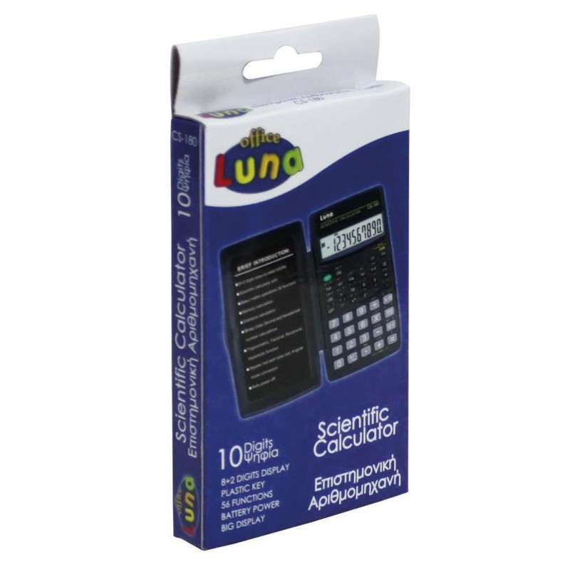 Κομπιουτεράκι 10Digits-Επιστημονικό Cs-180 14X7 Euroffice