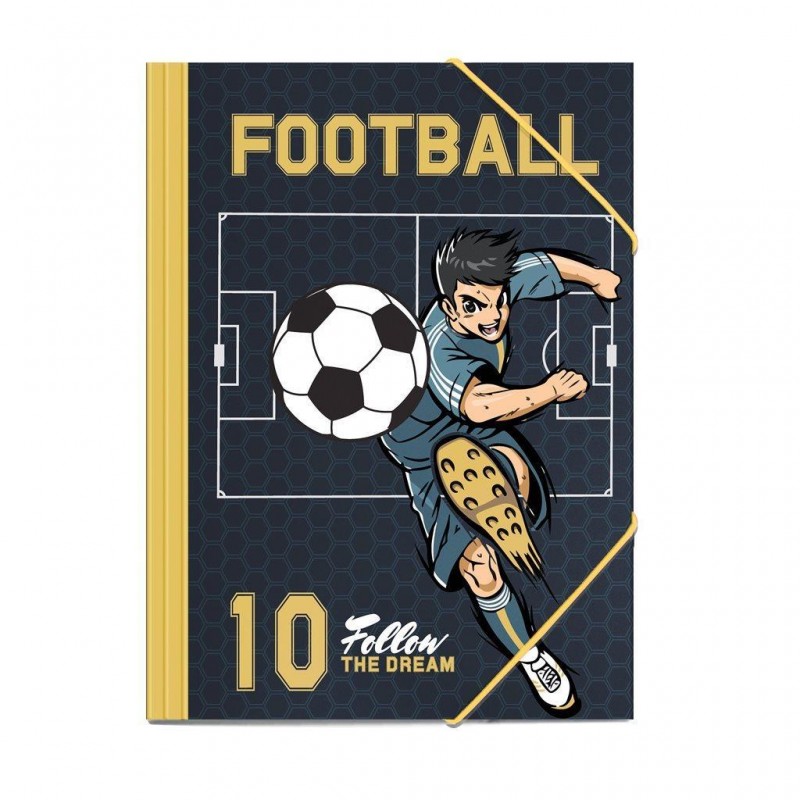 Φάκελος Με Λάστιχο Football 25x35εκ. A4 Must