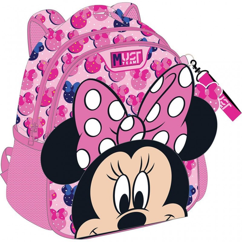 Σχολική Τσάντα Πλάτης Νηπιαγωγείου Minnie Mouse 3D Ροζ Must 