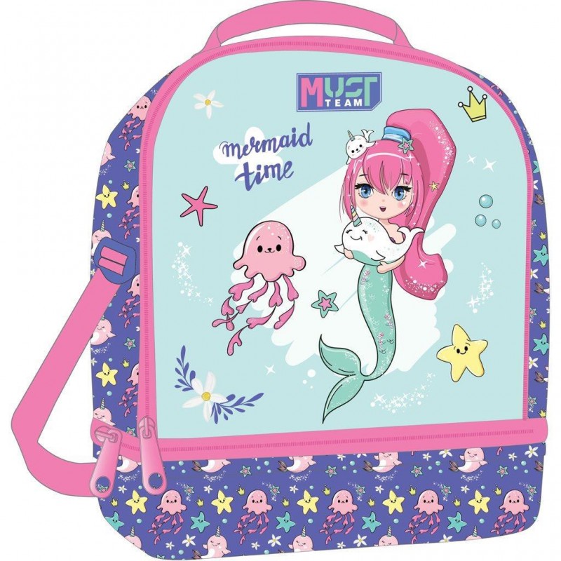 Τσαντάκι Φαγητού Ισοθερμικό Mermaid Time 22x16x28Εκ Must Team