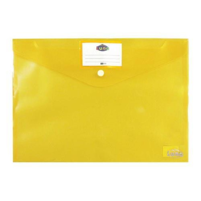 Φάκελος Κουμπί Κίτρινο A4 Luna Office
