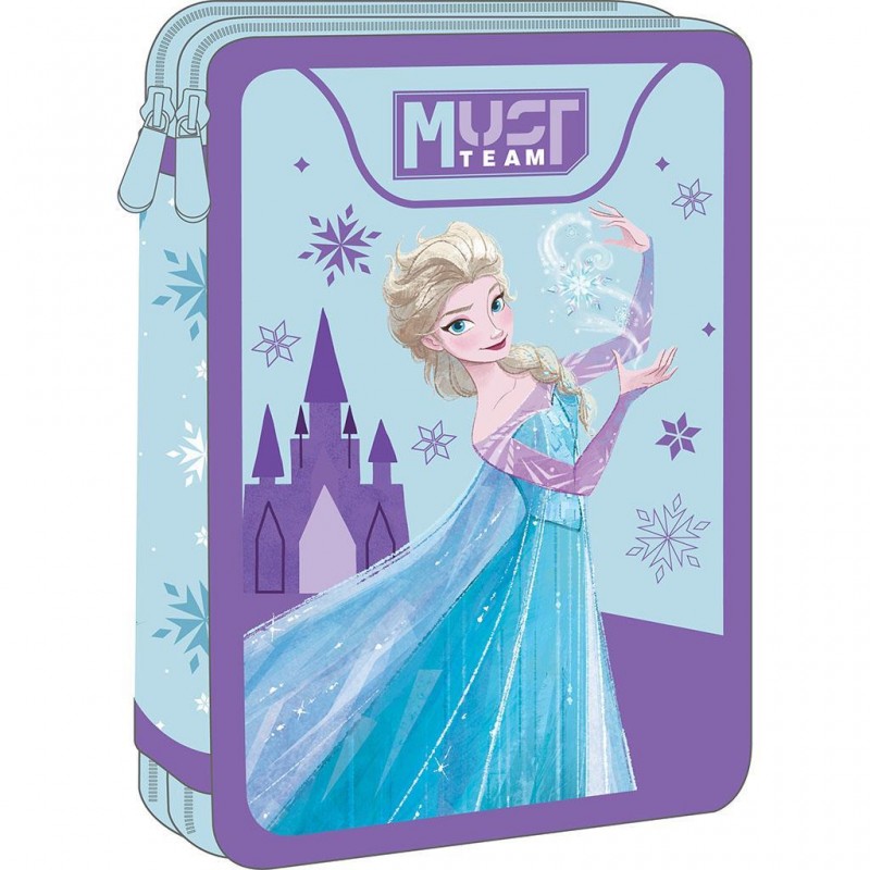 Κασετίνα Διπλή Γεμάτη Frozen 15x5x21Εκ Team Must  