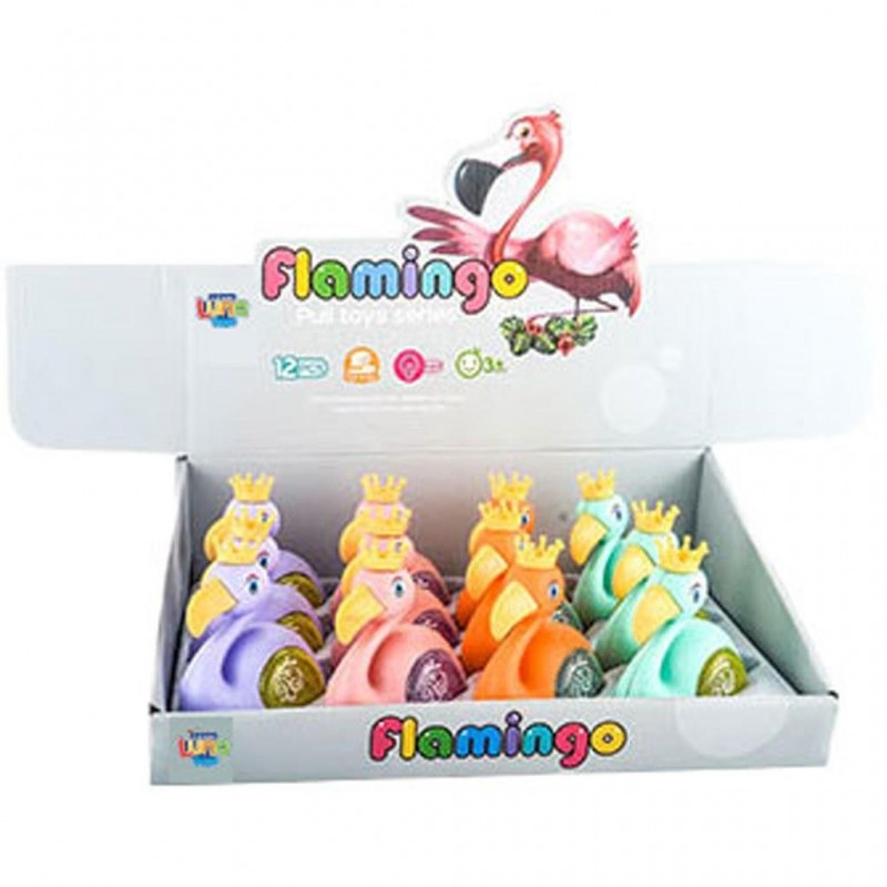 Κουρδιστό Φλαμίνγκο 13x9Εκ 4 Χρώματα Luna