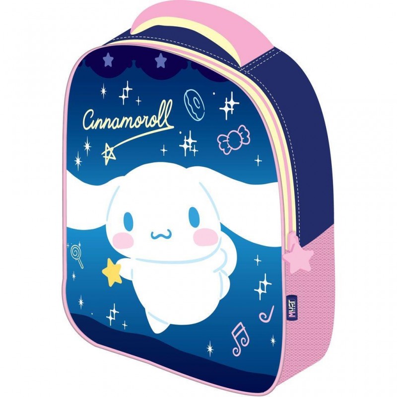 Σχολική Τσάντα Πλάτης Νηπιαγωγείου 3D Cinnamoroll Πολύχρωμη 8lt 26x10x32Εκ Must Team 