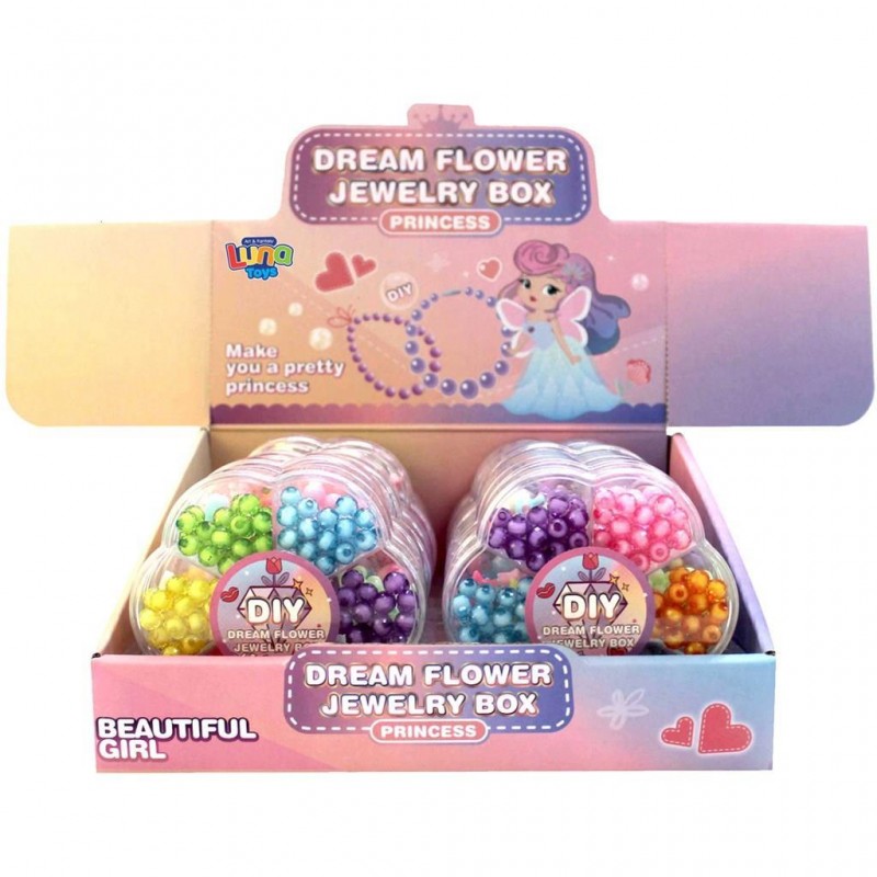 Χάντρες Σε Κουτί Μαργαρίτα 10.2x2x10.2Εκ 2Σχ Luna