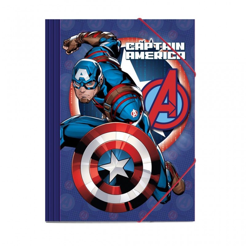 Φάκελος Λάστιχο Χαρτόνι 25x35Εκ Captain America