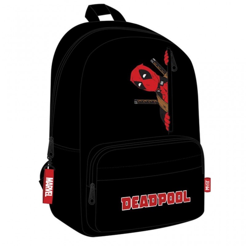 Σχολική Τσάντα Πλάτης Deadpool Red Logo 29x17x41Εκ Must Team