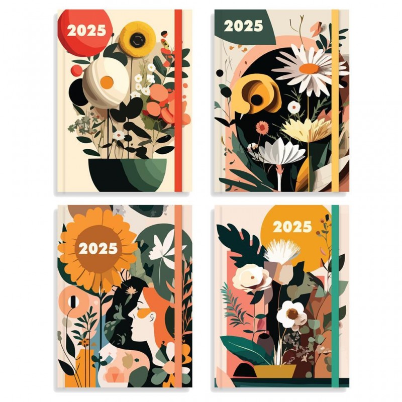 Ημερολόγιο Ημερήσιο 14x20 4 Σχεδια Blossom Diakakis