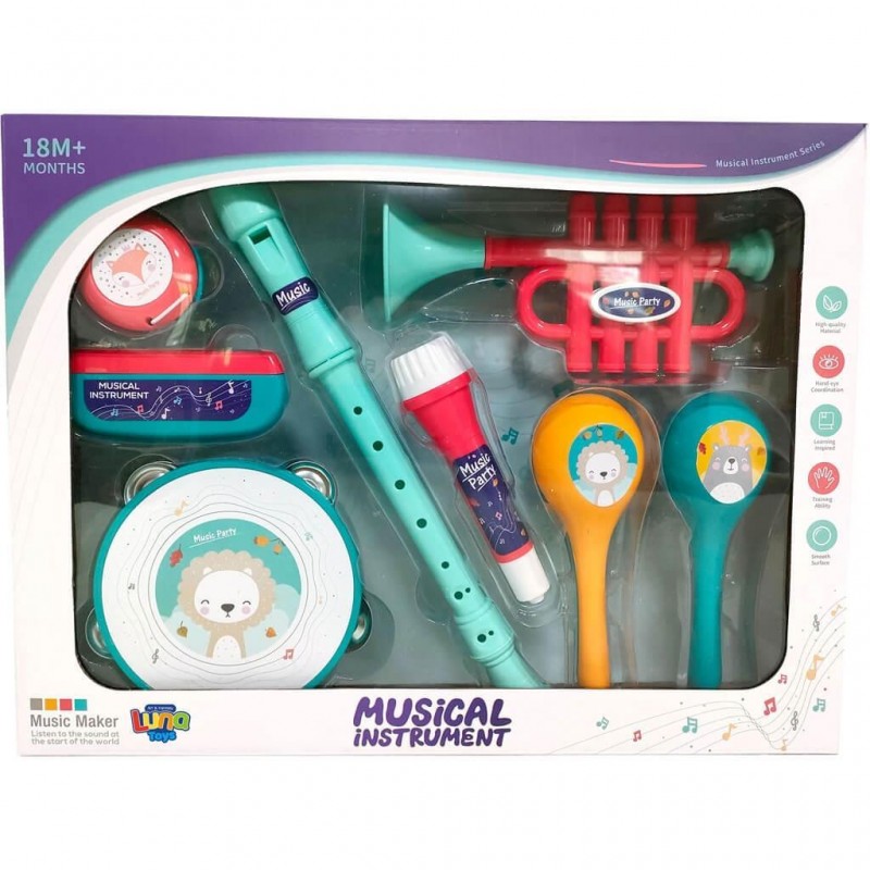 Μουσικά Όργανα Σετ 8Τμχ 40X7.8X30.8Εκ Luna