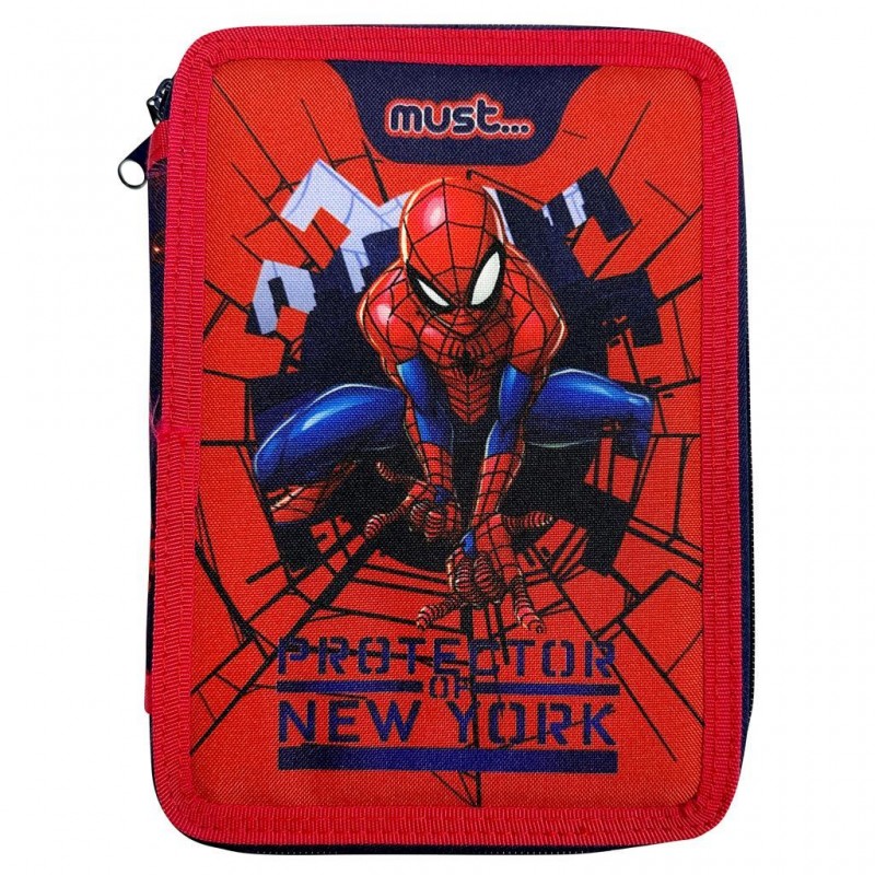 Κασετίνα Διπλή Γεμάτη 15x5x21Εκ Spiderman Protector Of New York