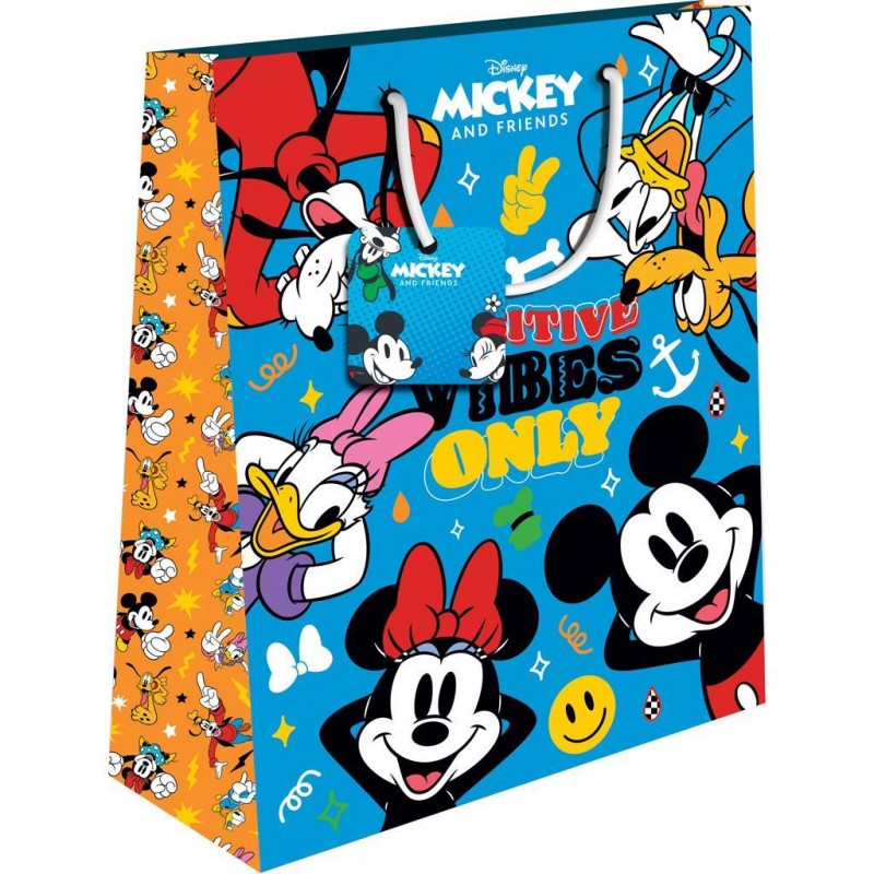 Σακούλα Δώρου Χάρτινη 18x11x23 Mickey/Minnie 2Σχ Ν