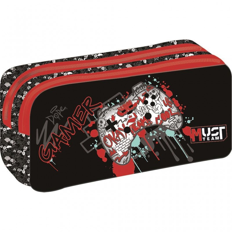 Κασετίνα Game Pad -2 Φερμουάρ 21x6x9Εκ Team Must 