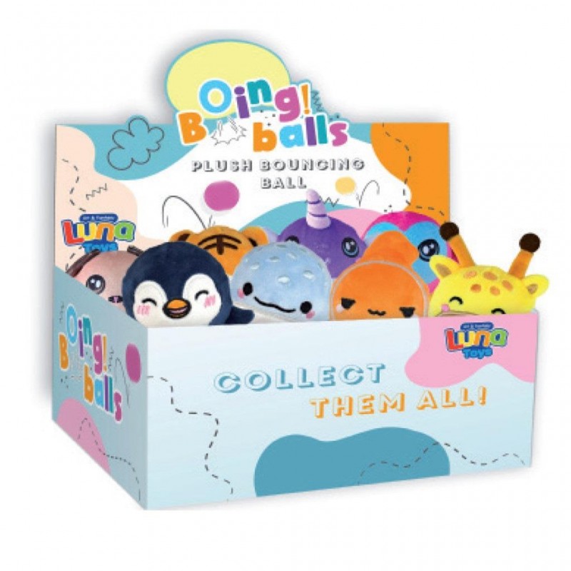 Μπαλάκι Αναπήδησης Ζωάκια 8Εκ Luna