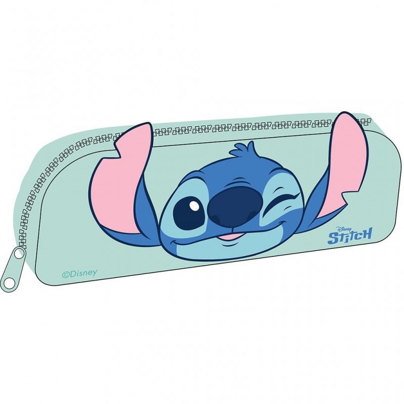 Κασετίνα Stitch Βαρελάκι Πράσινο Mint Disney 