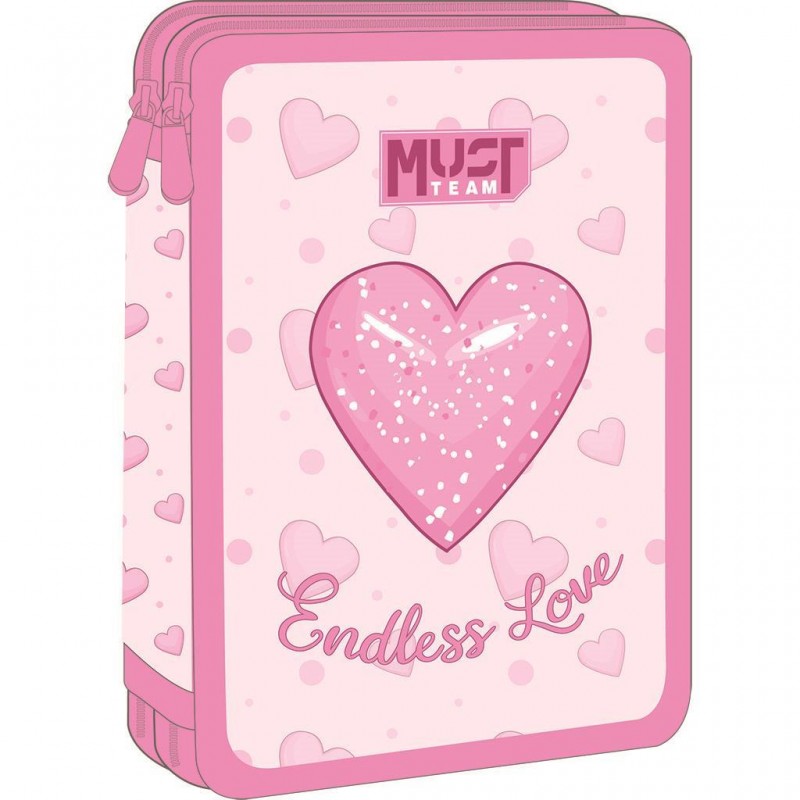 Κασετίνα Διπλή Γεμάτη Endless Love 15x5x21Εκ Team Must