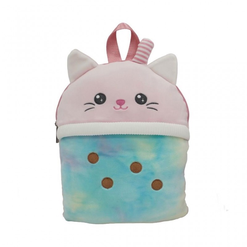Λούτρινη Παιδική Τσάντα Πλάτης Γατούλα Squishcuties 33Εκ Luna