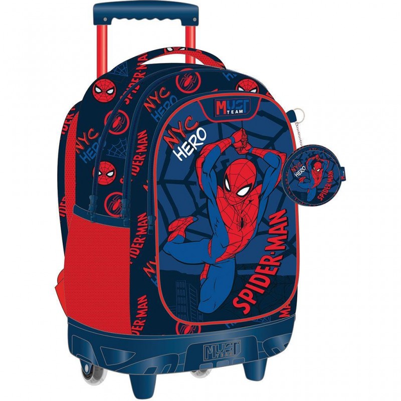 Σχολική Τσάντα Τρόλεϊ Δημοτικού SpiderMan NYC Hero Must Team