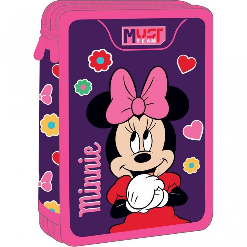 Κασετίνα Διπλή Γεμάτη Minnie Cutie 15x5x21Εκ Team Must 