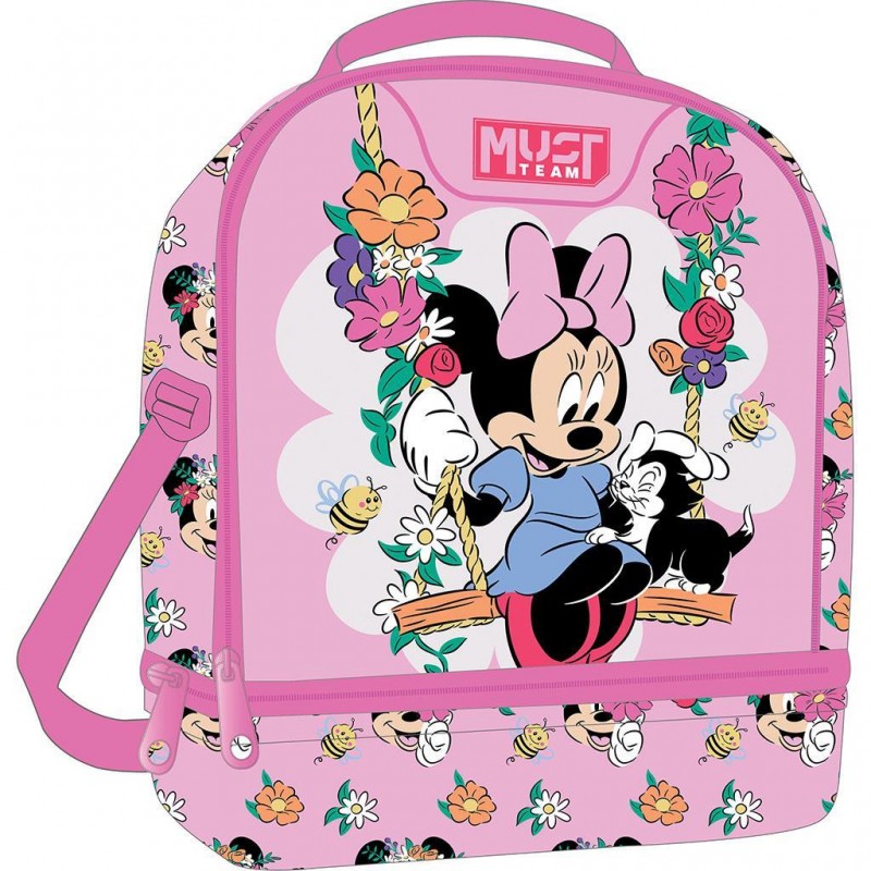Τσαντάκι Φαγητού Ισοθερμικό Minnie Flowers 22x16x28Εκ Must Team  