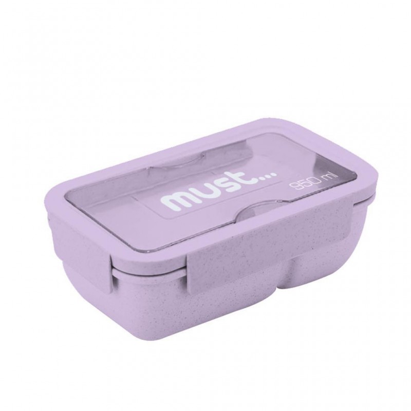 Φαγητοδοχείο Πλαστικό 950ml Λιλά Must Team