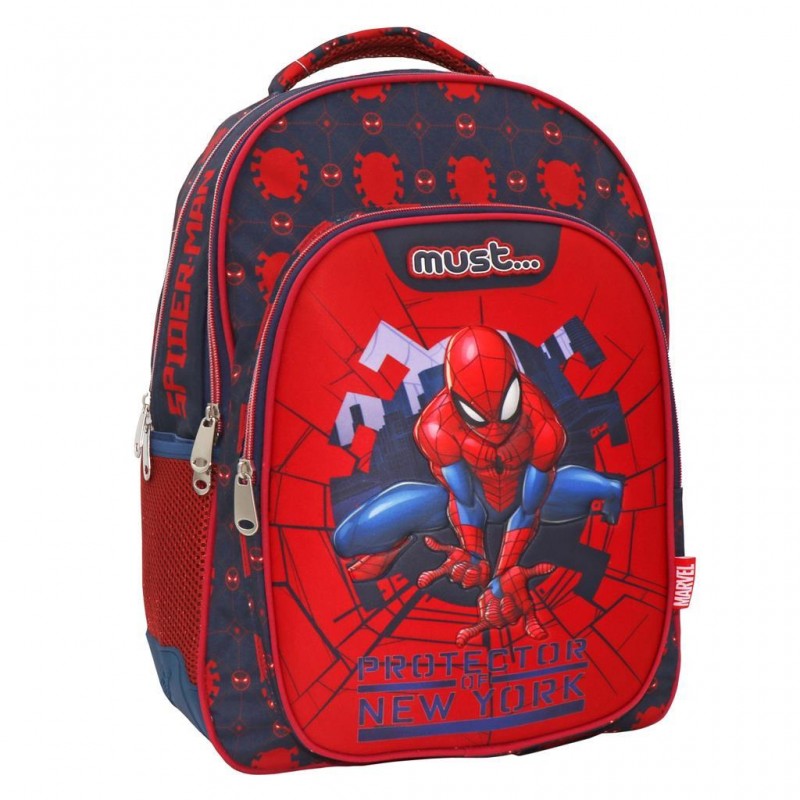 Τσάντα Πλάτης 32x18x43 3Θήκες Spiderman Protector Of New York