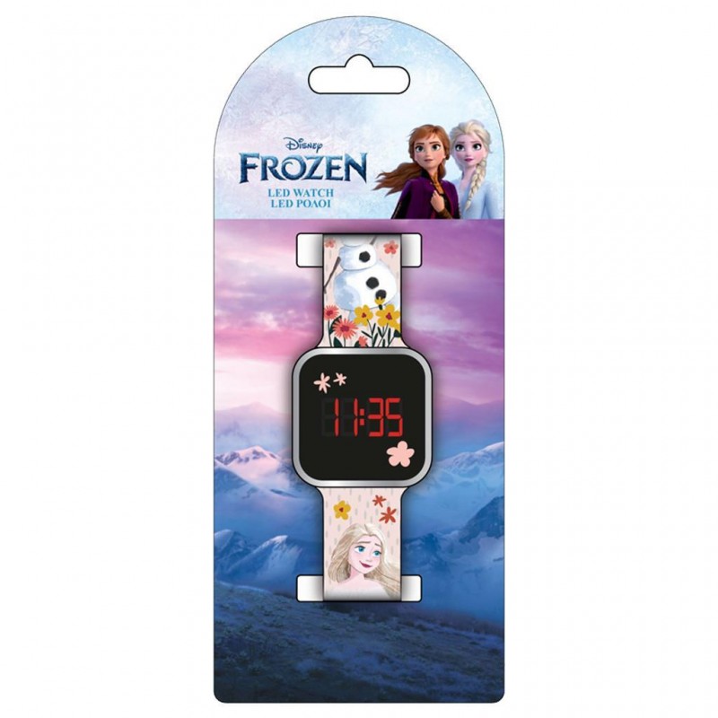 Ψηφιακό Παιδικό Ρολόι Frozen Ροζ Με Λουράκι Σιλικόνης Diakakis