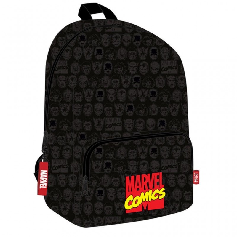 Σχολική Τσάντα Πλάτης Marvel Comics Μαύρη 29x17x41Εκ Must 