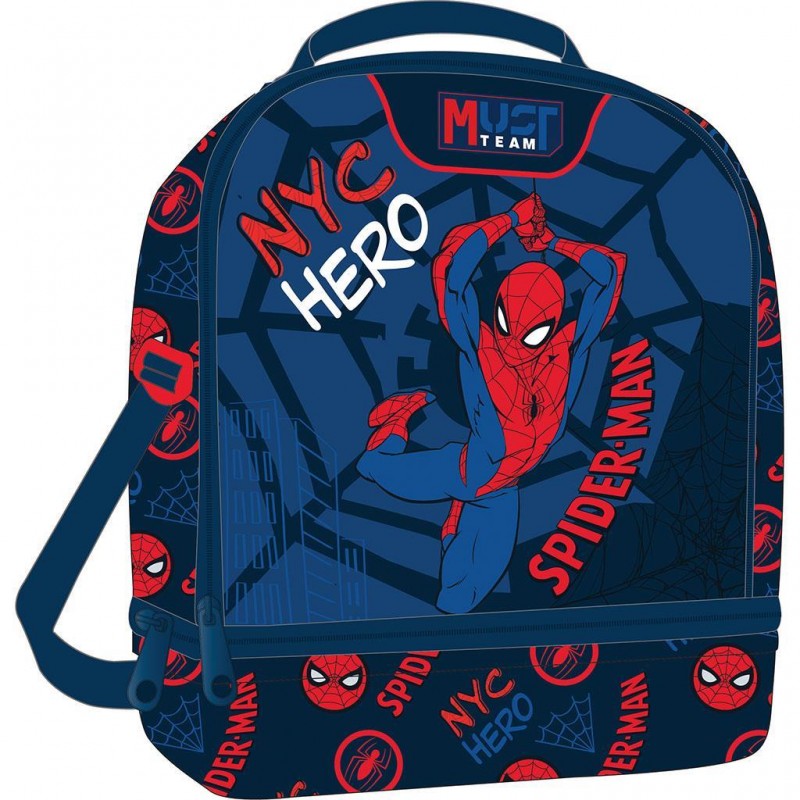 Τσαντάκι Φαγητού Ισοθερμικό Spiderman Nyc Heroes 22x16x28Εκ Must Team 