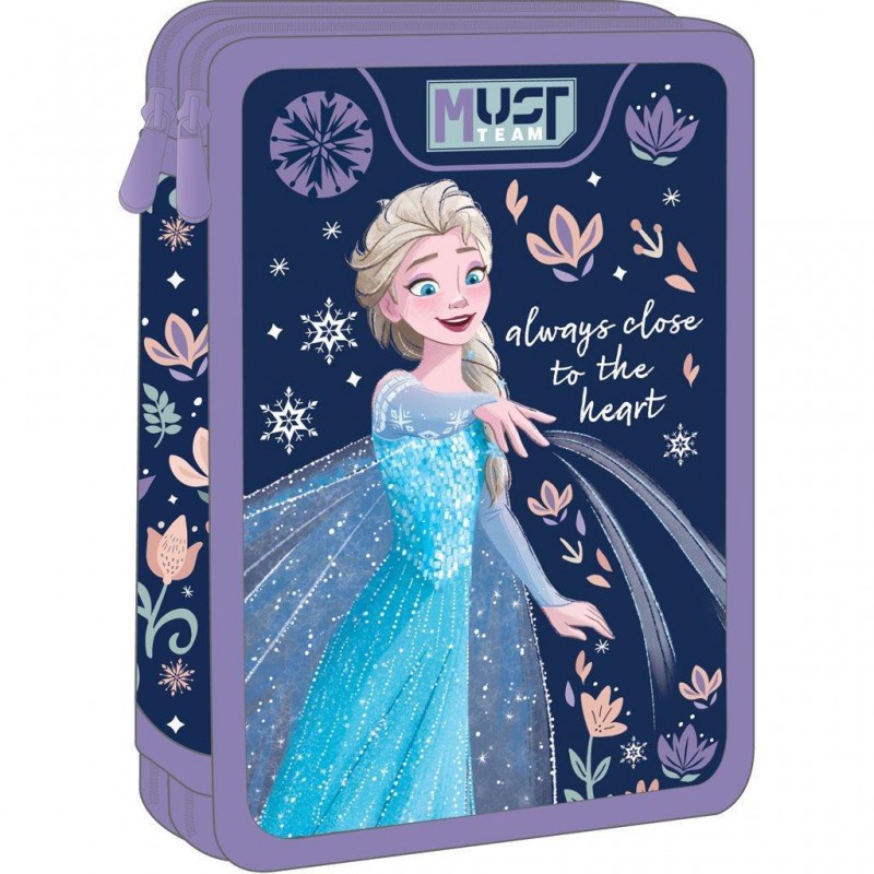 Κασετίνα Διπλή Γεμάτη Frozen Always Close To Heart 15x5x21Εκ Team Must