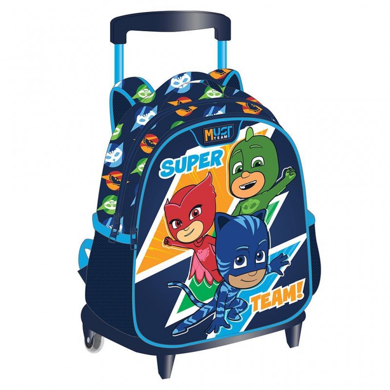 Σχολική Τσάντα Τρόλεϊ Νηπιαγωγείου Pj Masks Super Team 8lt Must Team 