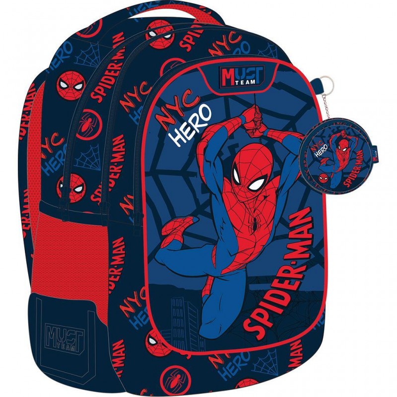 Σχολική Τσάντα Πλάτης Δημοτικού Marvel Spiderman Μπλε Must Team 