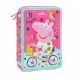 Κασετίνα Διπλή Γεμάτη 15x5x21 Peppa Pig Happy Days