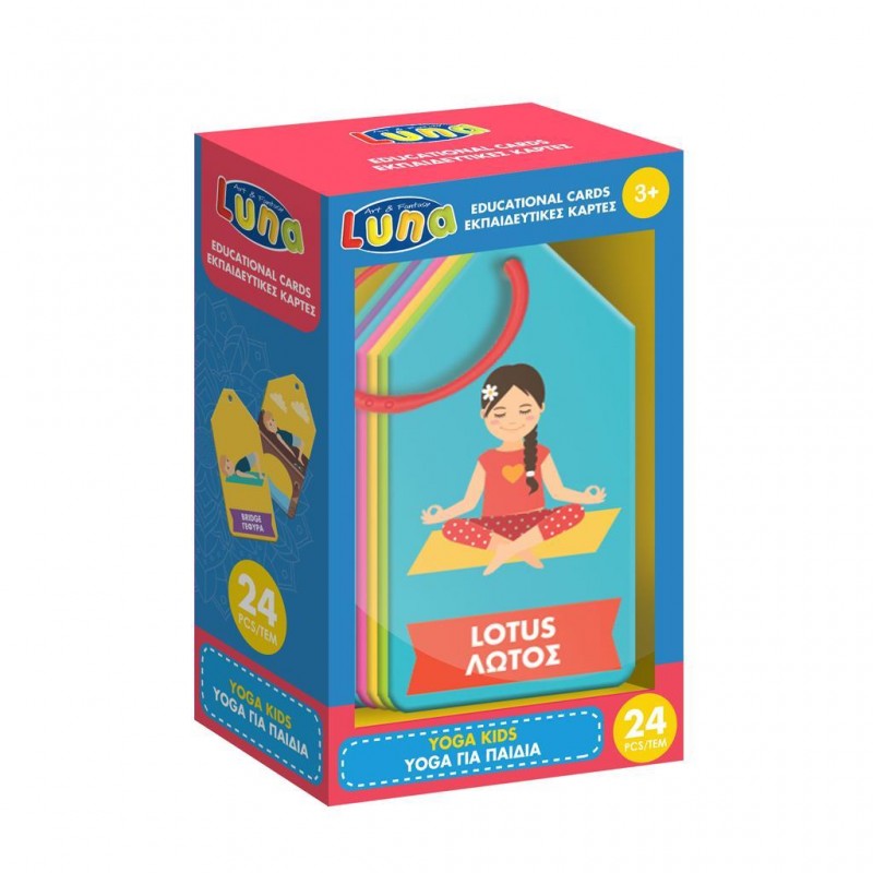 Εκπαιδευτικές Κάρτες Yoga Για Παιδιά 24Τεμ 621790 Luna