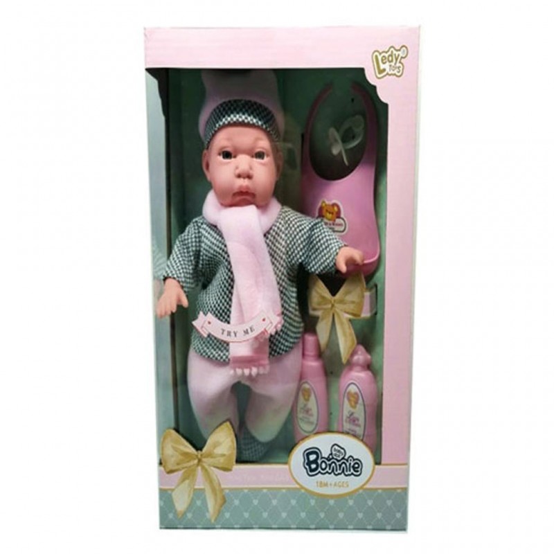 Κούκλα Μωρό Bonnie  Με Αξεσουάρ Φαγητού 30Εκ
