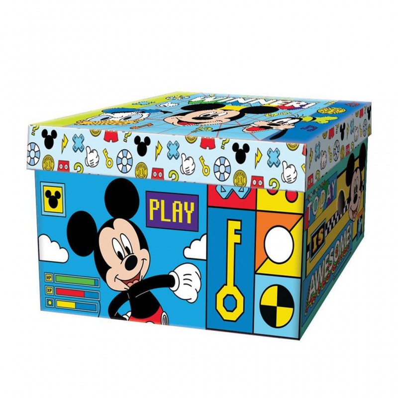 Κουτί Αποθήκευσης Από Χαρτόνι 33x24x18Εκ Mickey