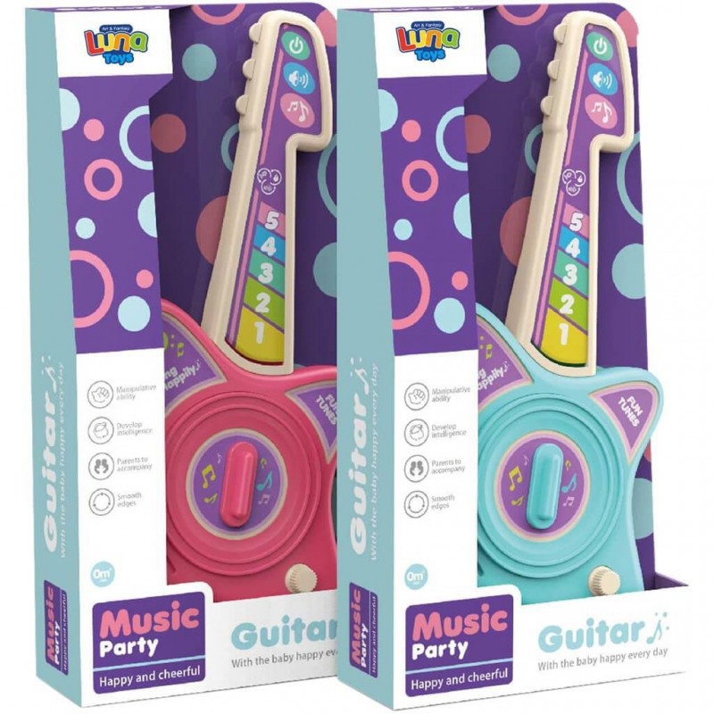 Κιθάρα Με Μουσική 2 Χρώματα 18.5x7x37Εκ Luna