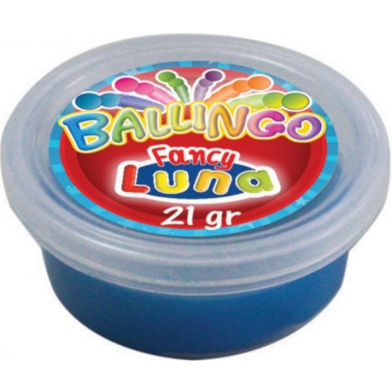 Πλαστελίνη Τρελομπαλάκι Ballingo Luna 21 γρ. σε 6 Μεταλλικά Χρώματα με Glitter
