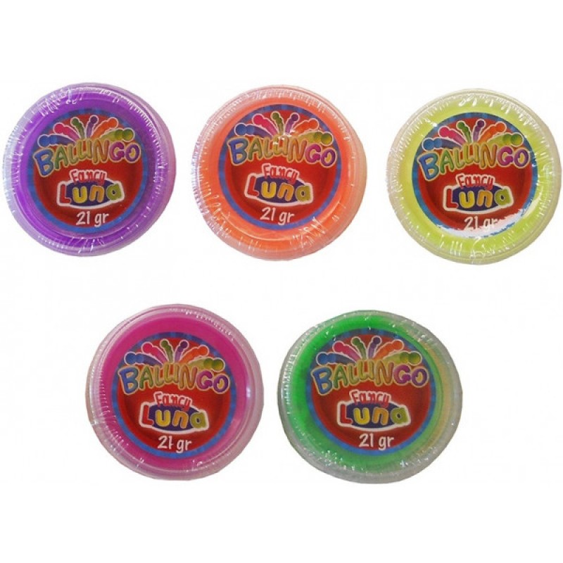 Πλαστελίνη Τρελομπαλάκι Ballingo Luna 21 γρ. σε 6 Μεταλλικά Χρώματα με Glitter