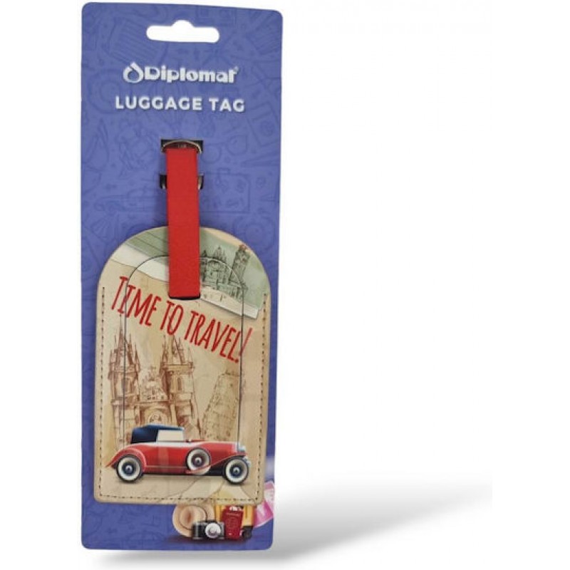 Ετικέτα Βαλίτσας Vintage Design Μπεζ 