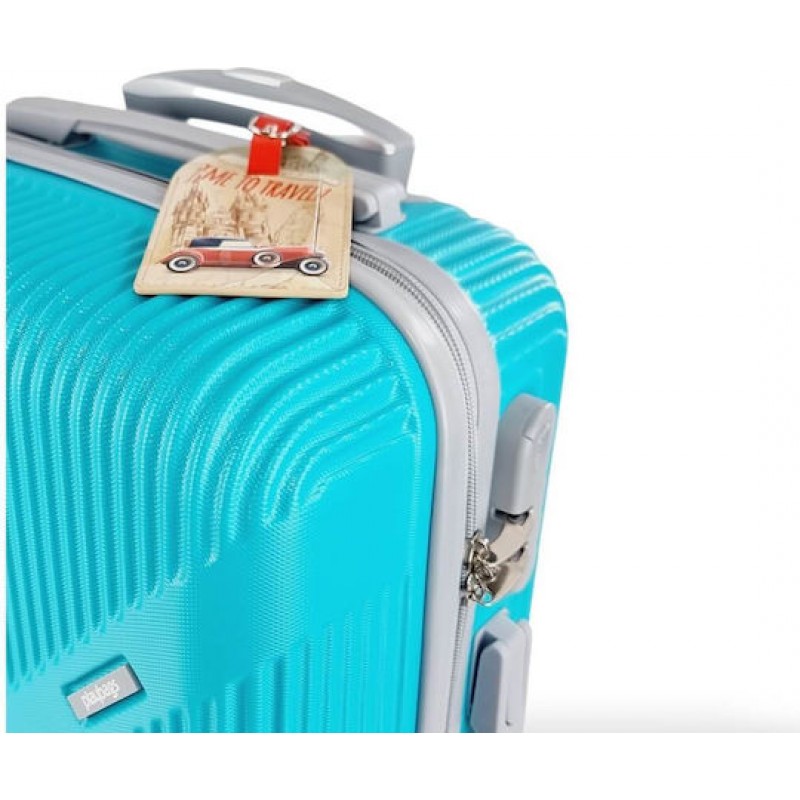 Ετικέτα Βαλίτσας Vintage Design Μπεζ 