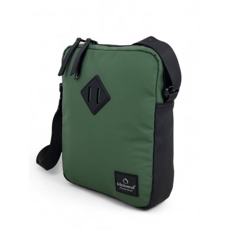 Τσαντάκι Ώμου Χιαστί Αντρικό Λαδί Brooklyn